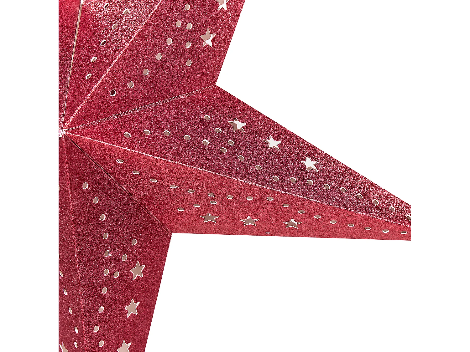 Lot de 2 décorations suspendues LED MOTTI Étoile 45 cm Rouge