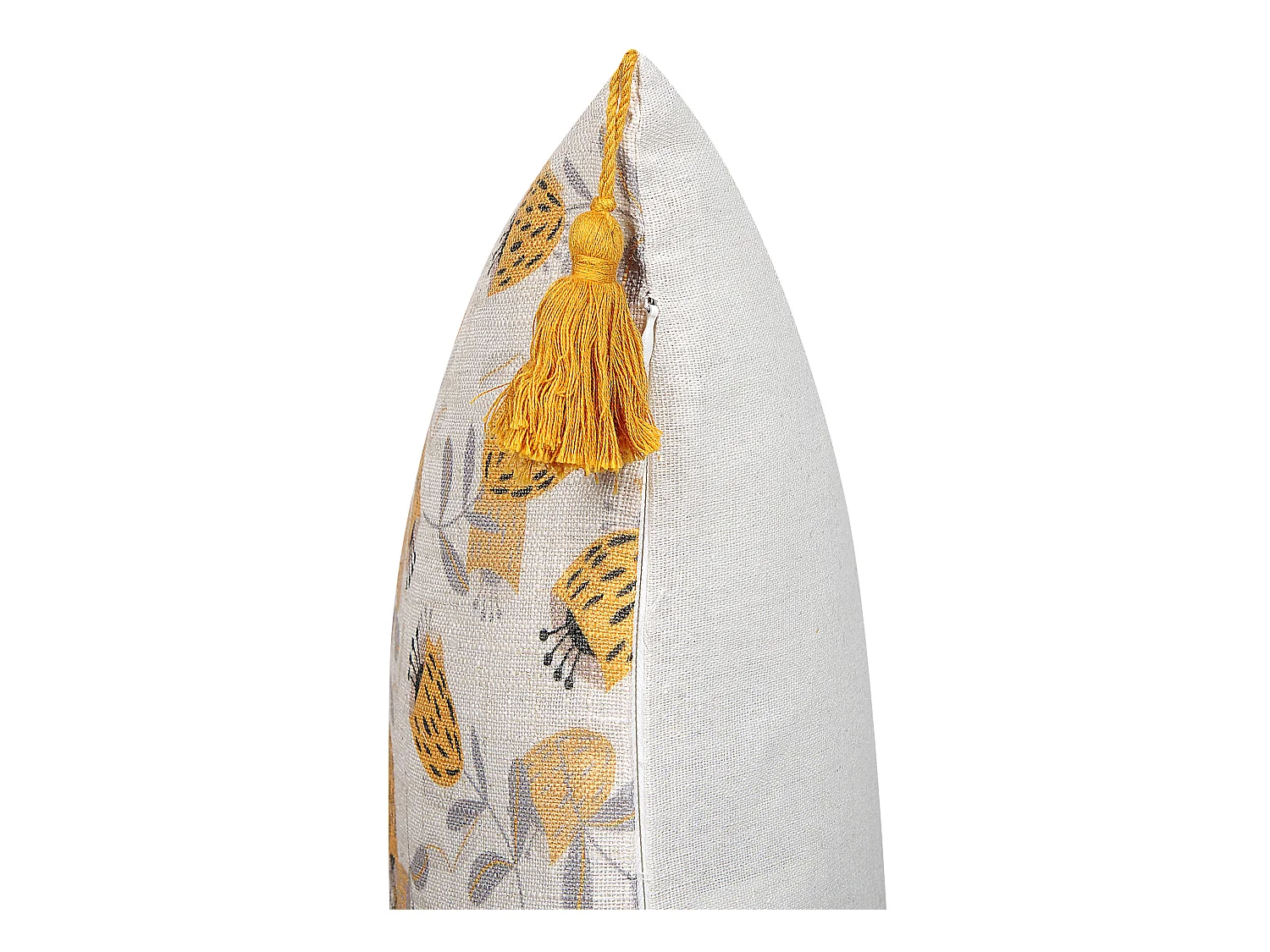 Zestaw 2 poduszek dekoracyjnych ABUTILON 45 x 45 cm Beżowy Wzór kwiatowy