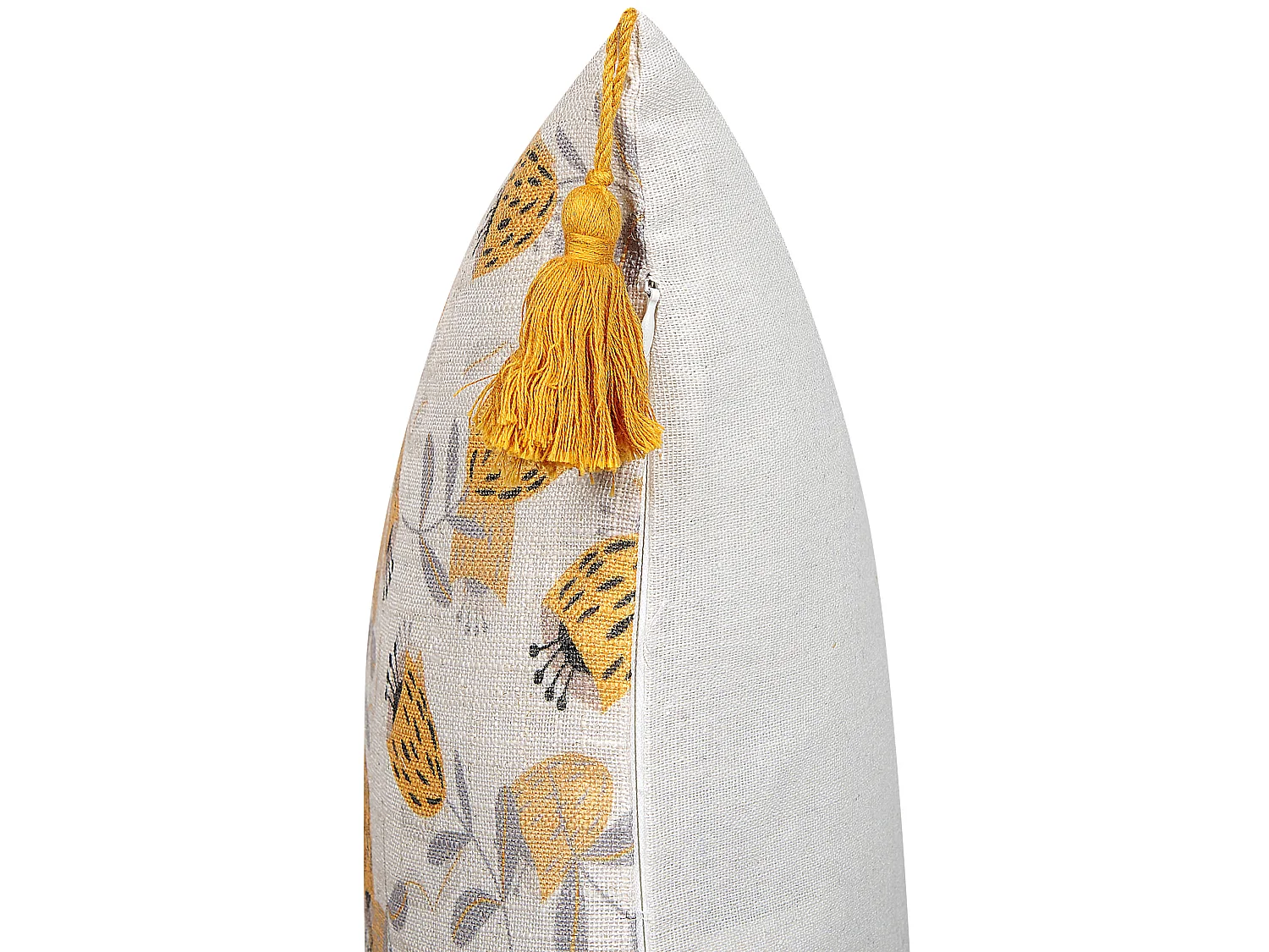 Zestaw 2 poduszek dekoracyjnych ABUTILON 45 x 45 cm Beżowy Wzór kwiatowy