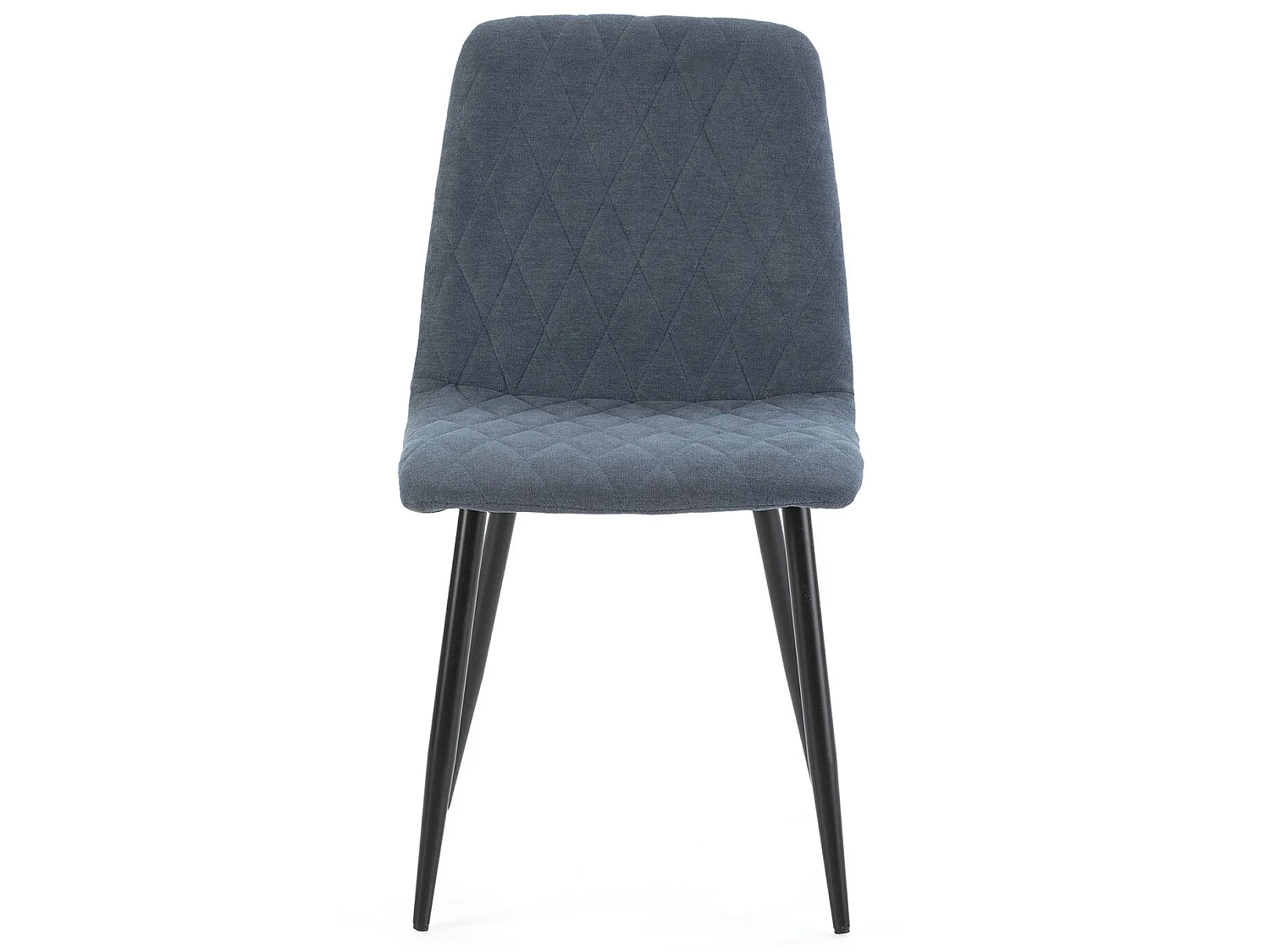 Pack 4 chaises Abril recouvertes de tissu bleu