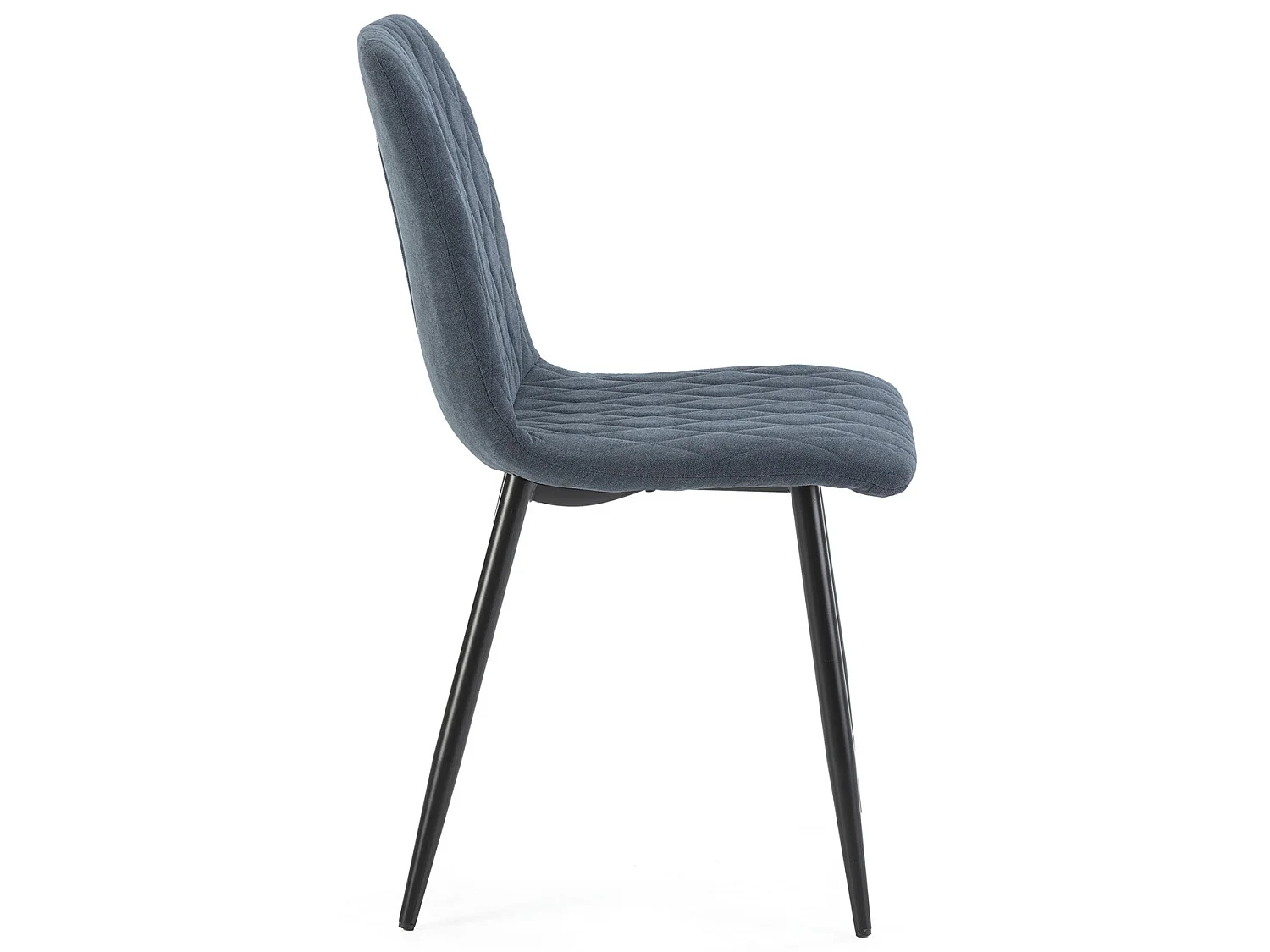 Pack 4 chaises Abril recouvertes de tissu bleu