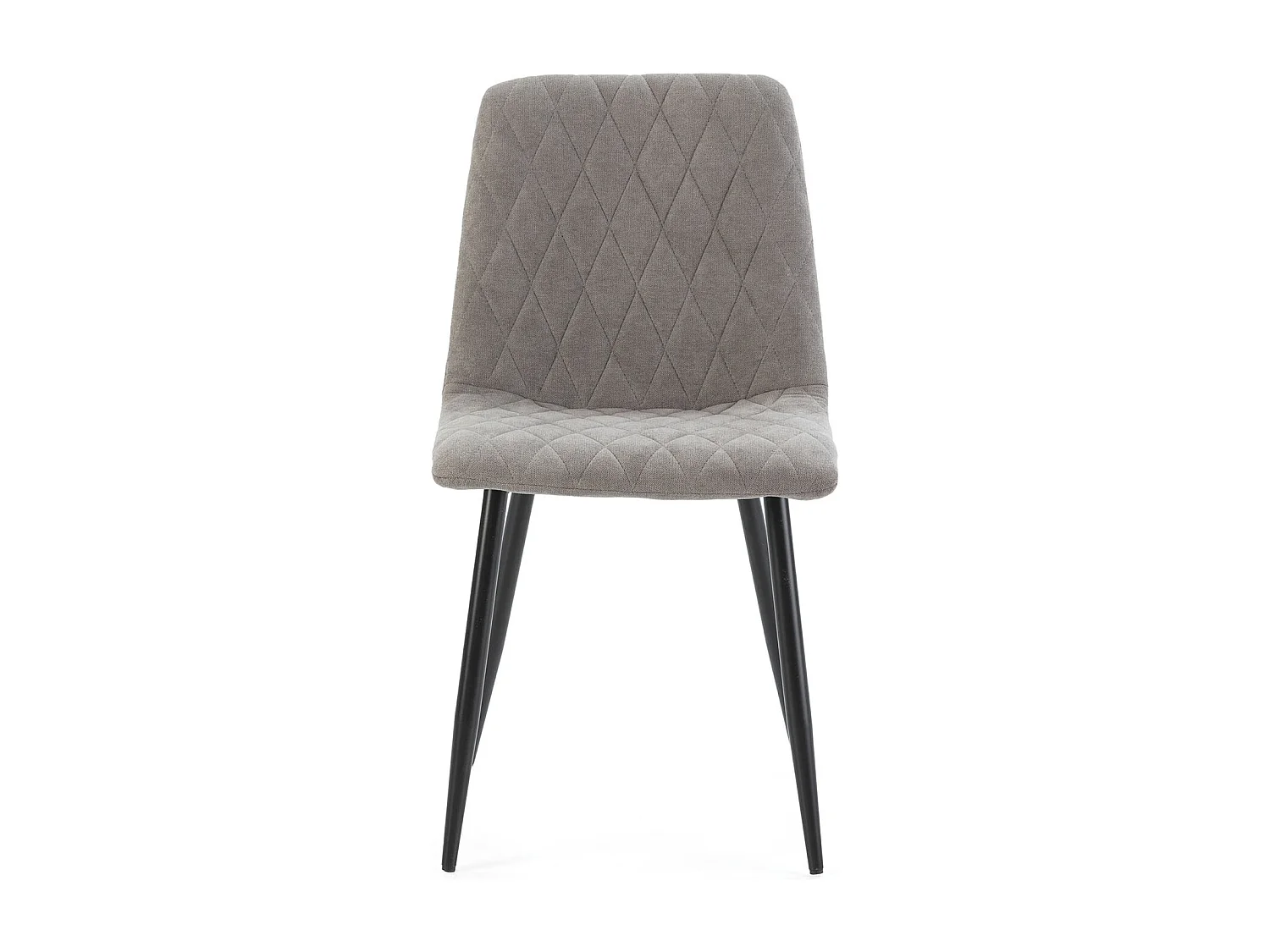 Pack 4 chaises Abril recouvertes de tissu gris