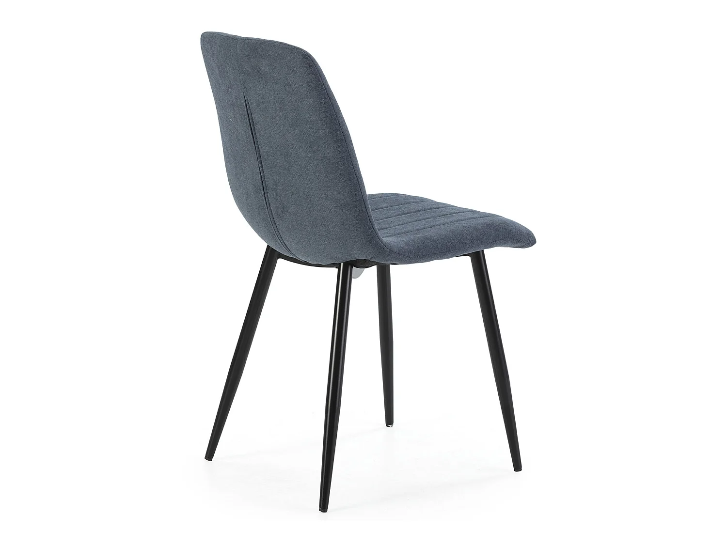 Pack 4 chaises Sagi recouvertes de tissu bleu