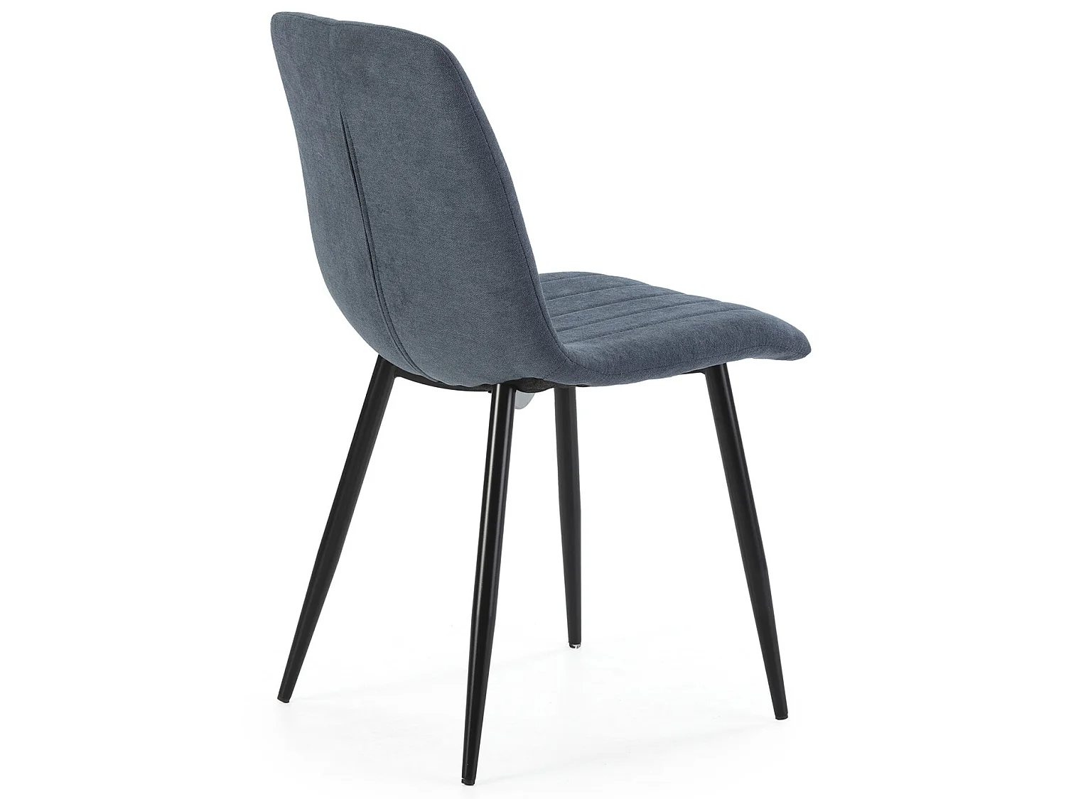 Pack 4 chaises Sagi recouvertes de tissu bleu