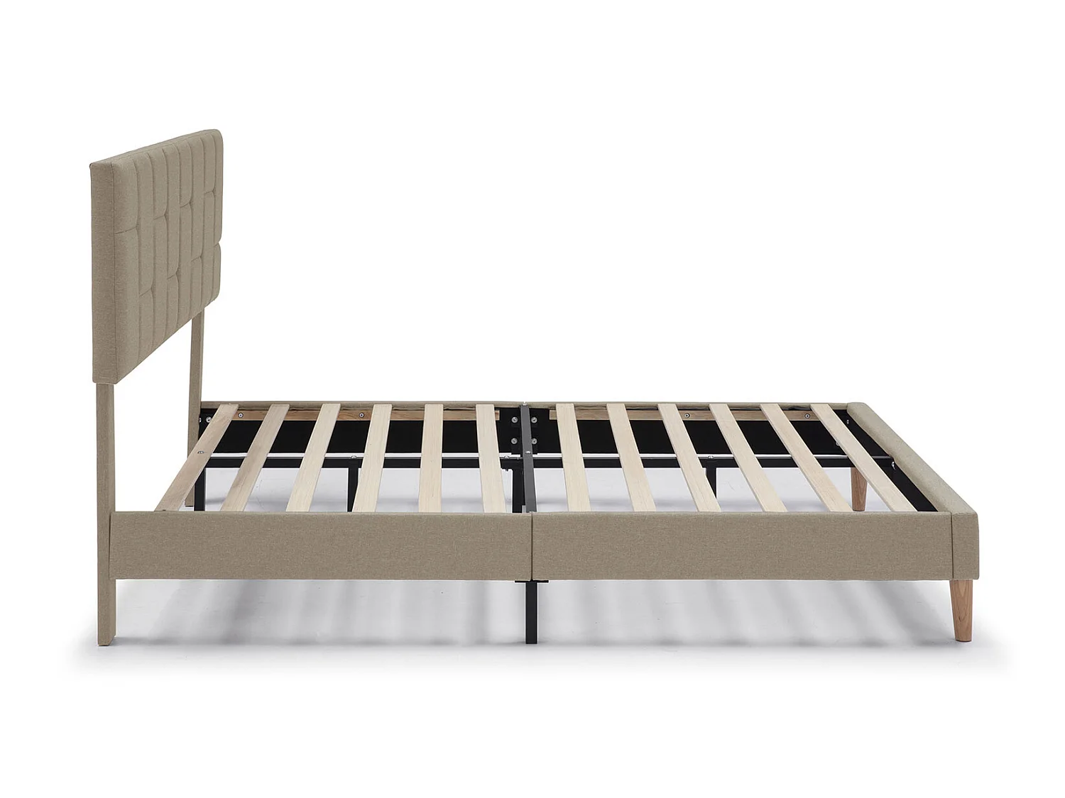 Giroletto imbottito Sorni 30 cm, 140x190 cm, Beige