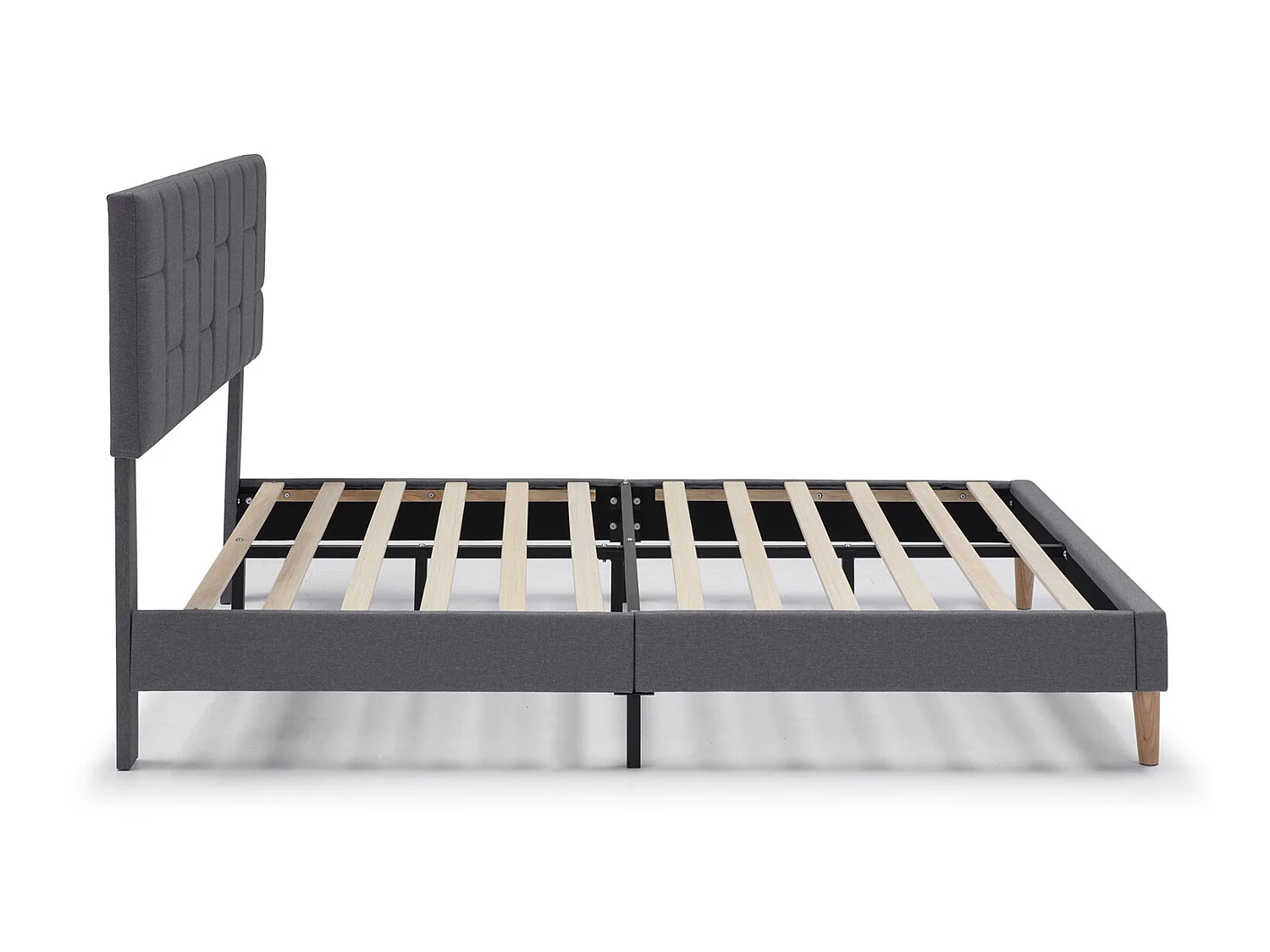 Polsterbett Sorni 90x190 cm, Dunkelgrau