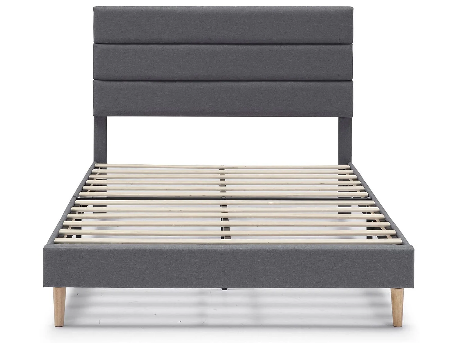 Gestoffeerd Bedframe Aroma van 30 cm, 135/140x190 cm, Donkergrijs