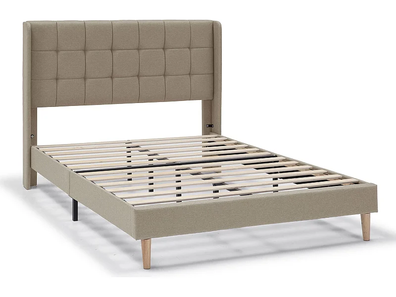 Giroletto imbottito Esther 30 cm, 140x190 cm, Beige