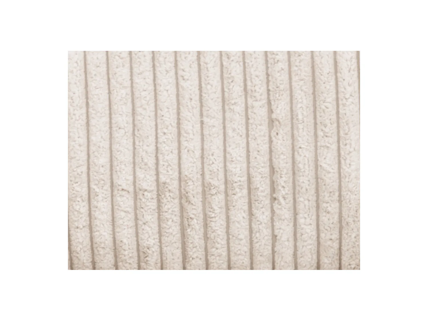 Grand canapé d'angle droit en velours côtelé beige TESSIO de Maison Céphy