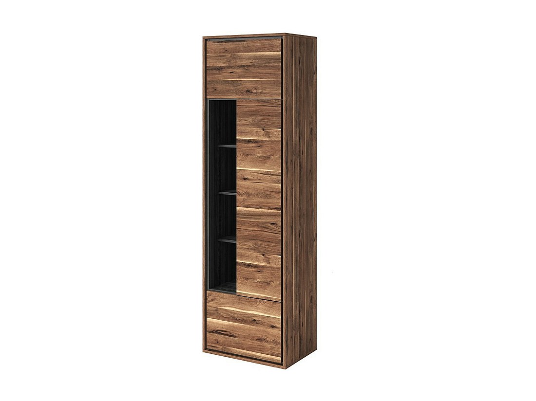 Vitrine De Collection Bois Et Verre Cenila XL – 8 étagères, Portes Battantes – Dimensions 114x83x17 Cm – Blanc
