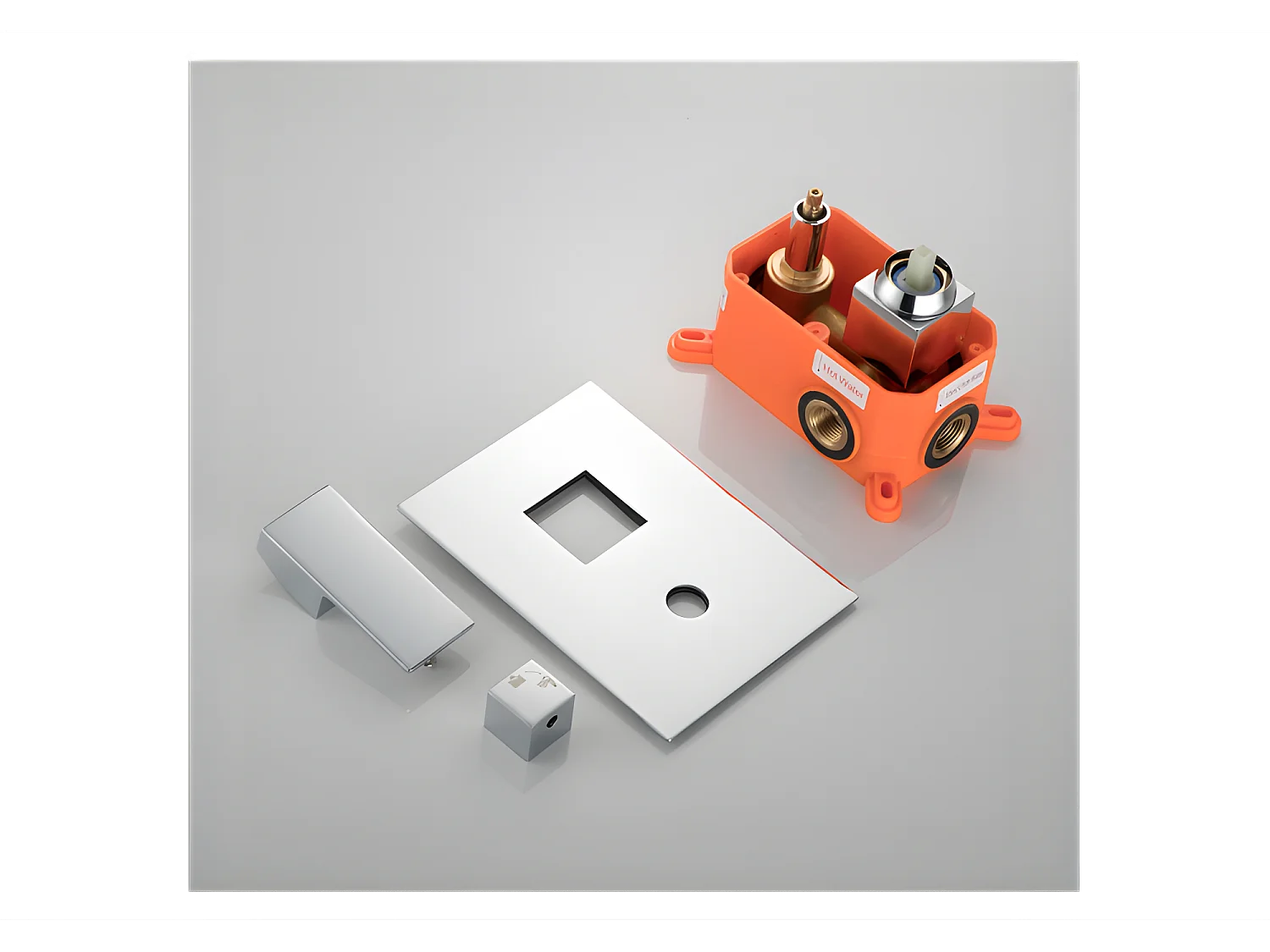 Kit de douche à encastrer JAITO chrome