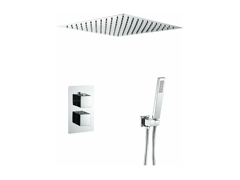Kit de douche thermostatique à encastrer TILSO chromé