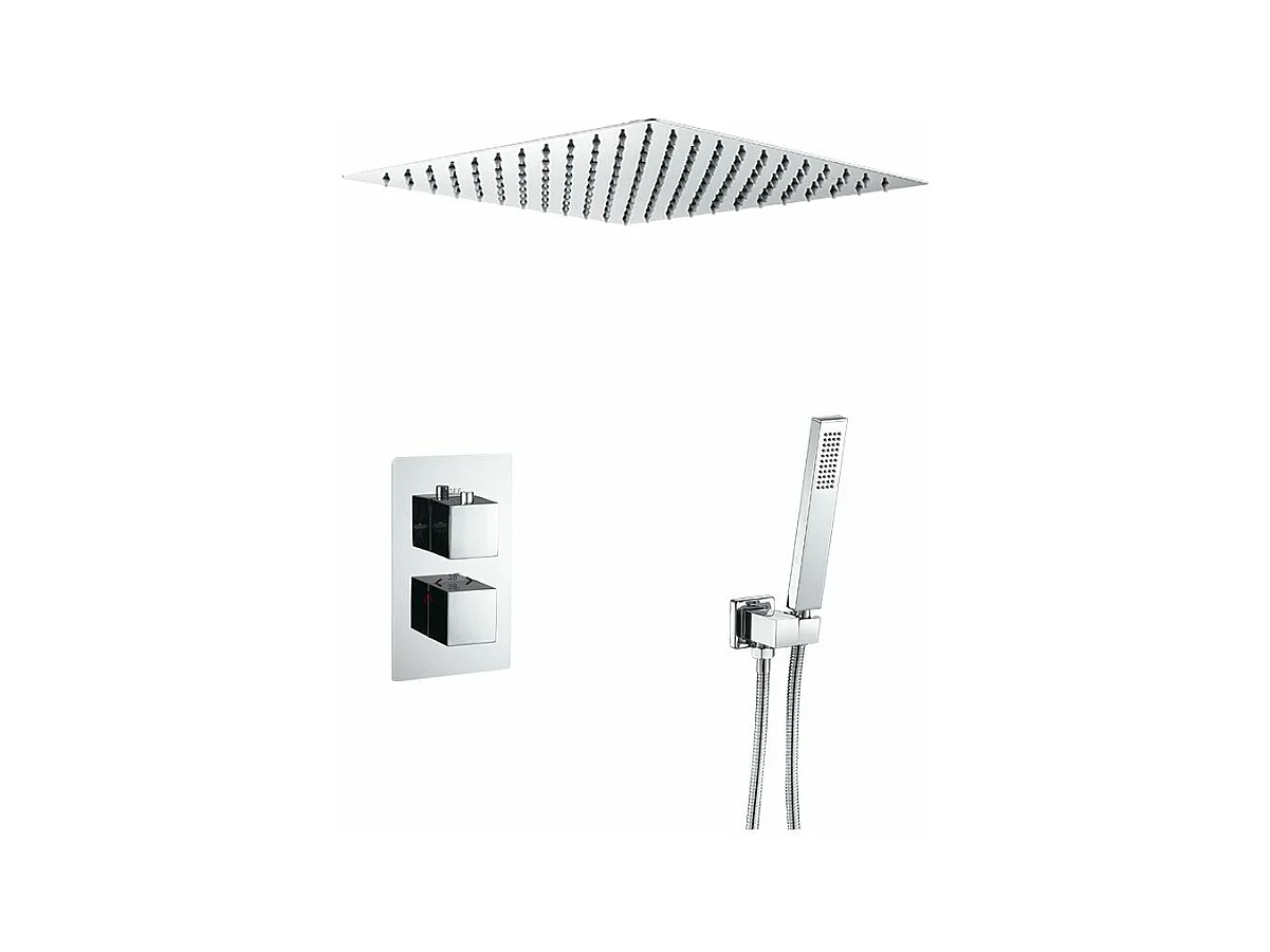 Kit de douche thermostatique à encastrer TILSO chromé