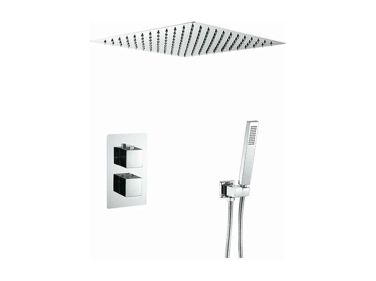 Kit de douche thermostatique à encastrer TILSO chromé