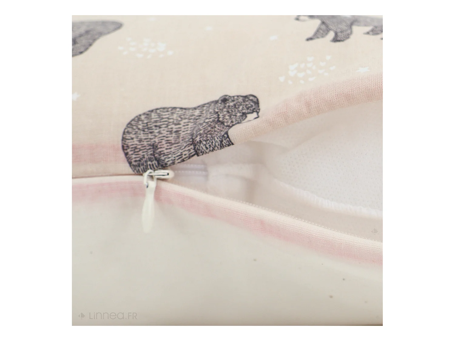 Housse de coussin 60x60 cm BALOO Lin