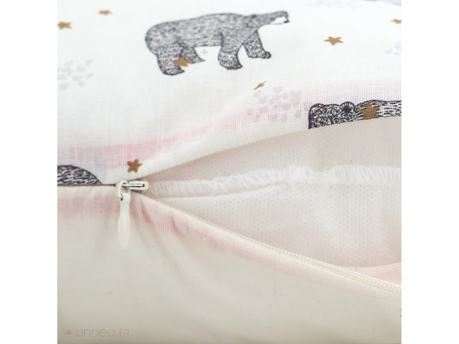 Housse de coussin 40x40 cm BALOO blanc Naturel