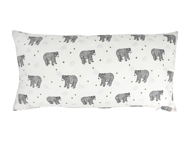 Housse de coussin 30x60 cm BALOO blanc Naturel