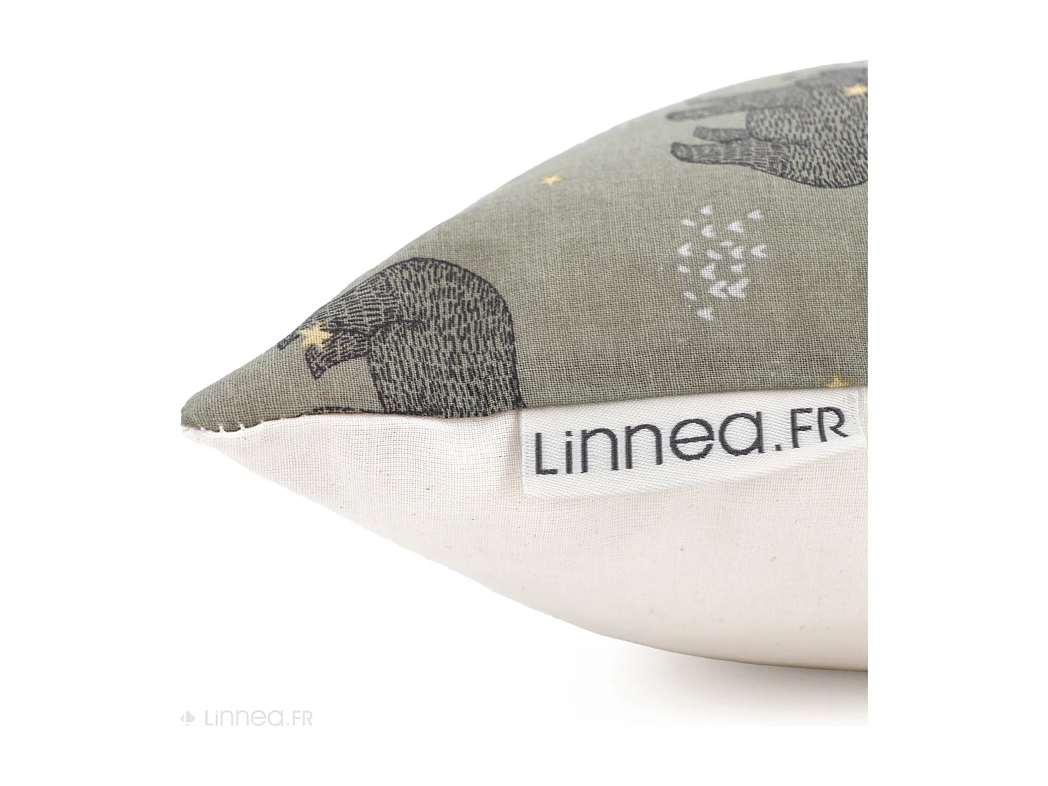 Housse de coussin 40x60 cm BALOO vert Kaki