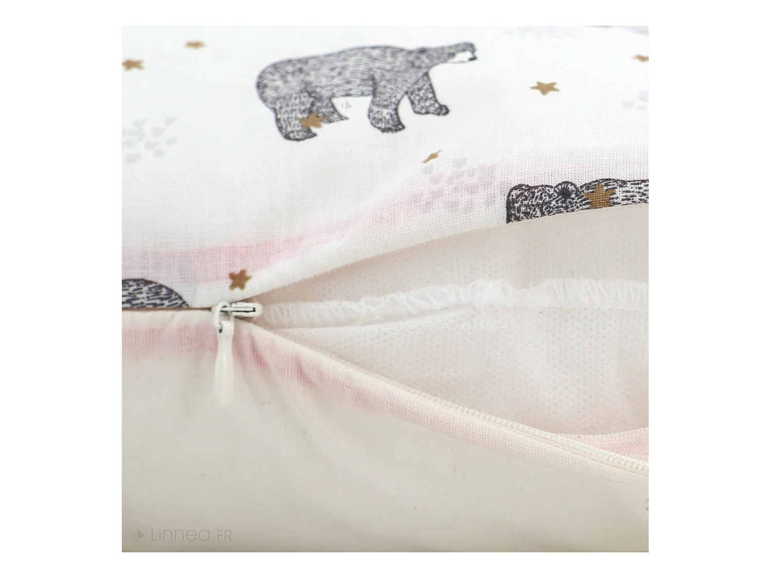 Housse de coussin 70x70 cm BALOO blanc Naturel