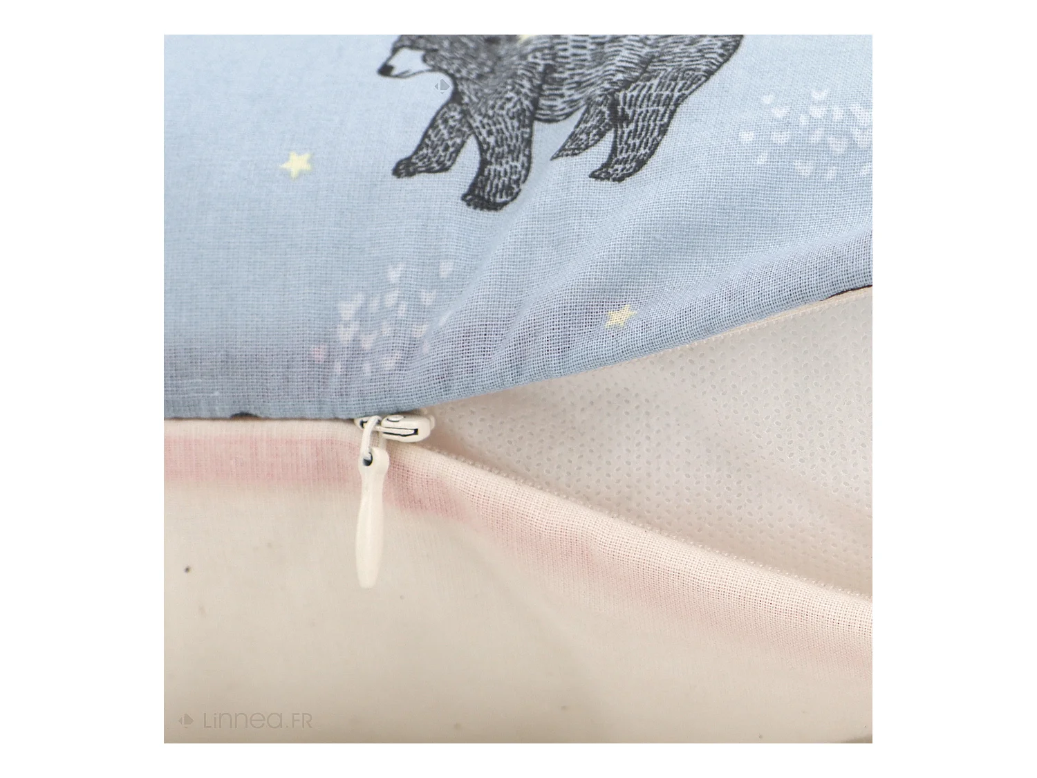 Housse de coussin 45x45 cm BALOO Bleu pâle