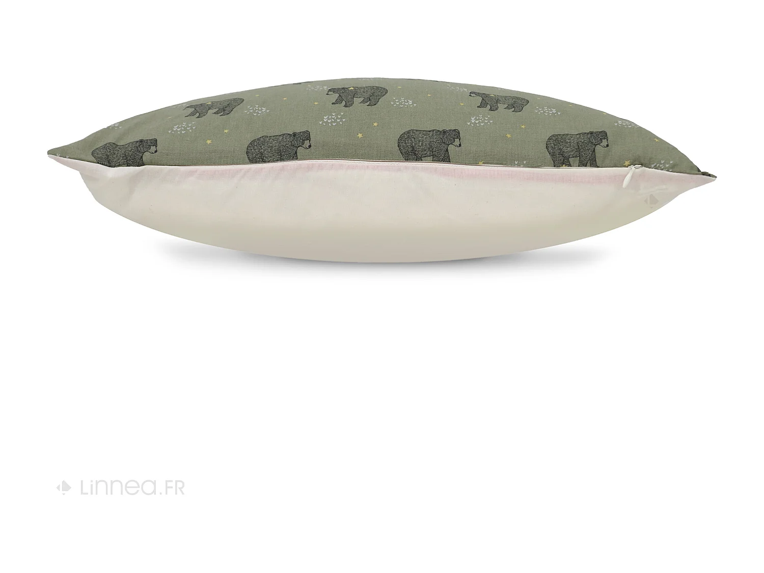 Housse de coussin 50x50 cm BALOO vert Kaki