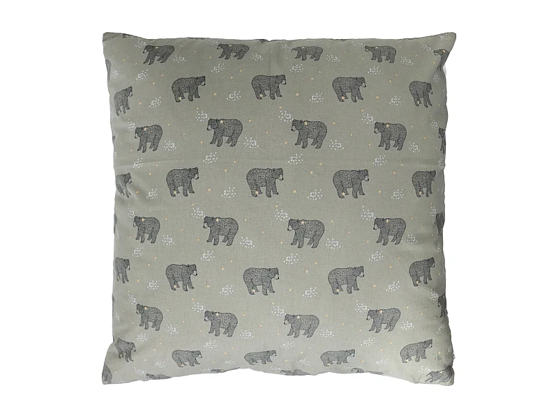 Housse de coussin 60x60 cm BALOO vert Kaki