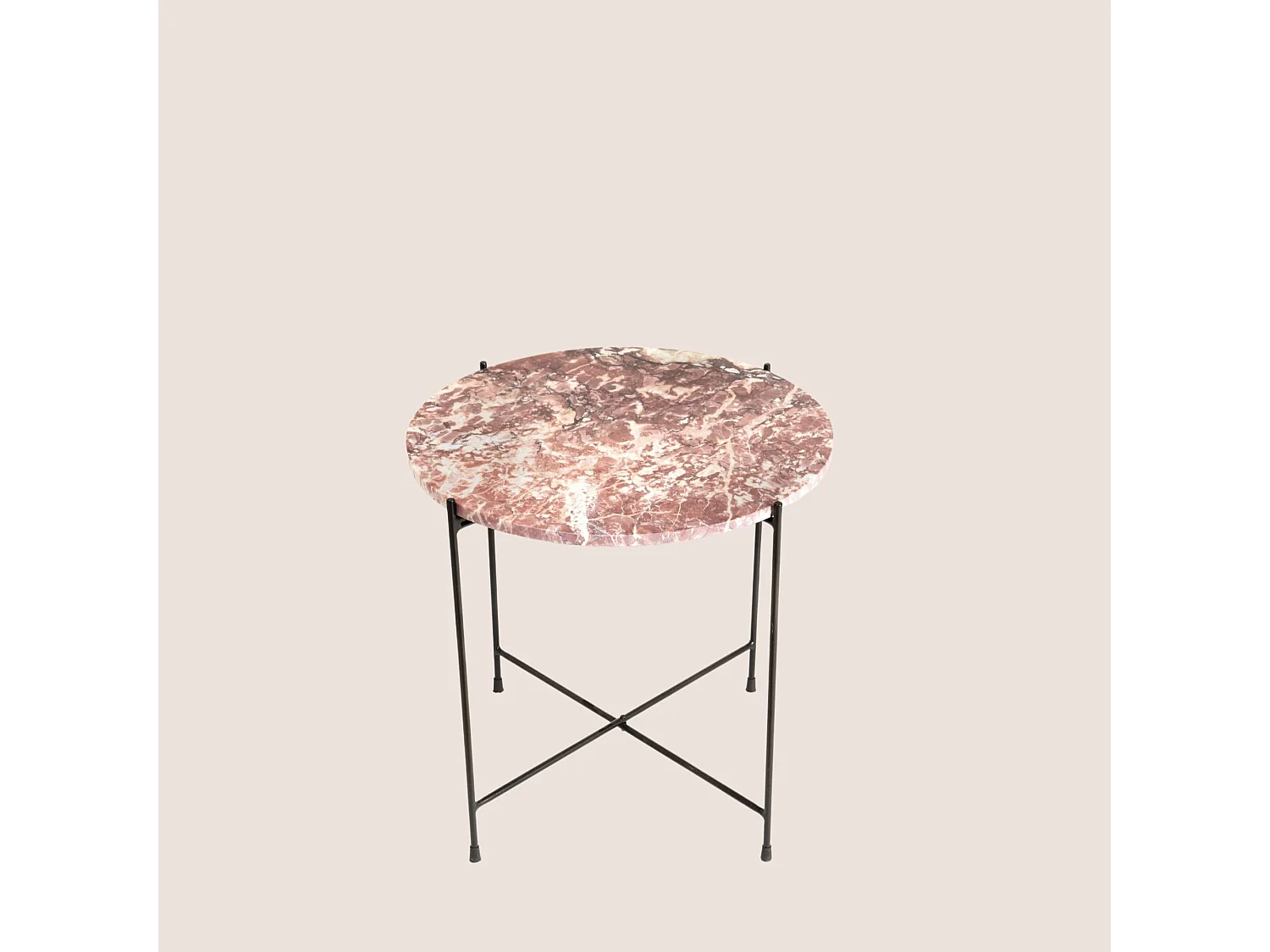 Table basse marbre rose