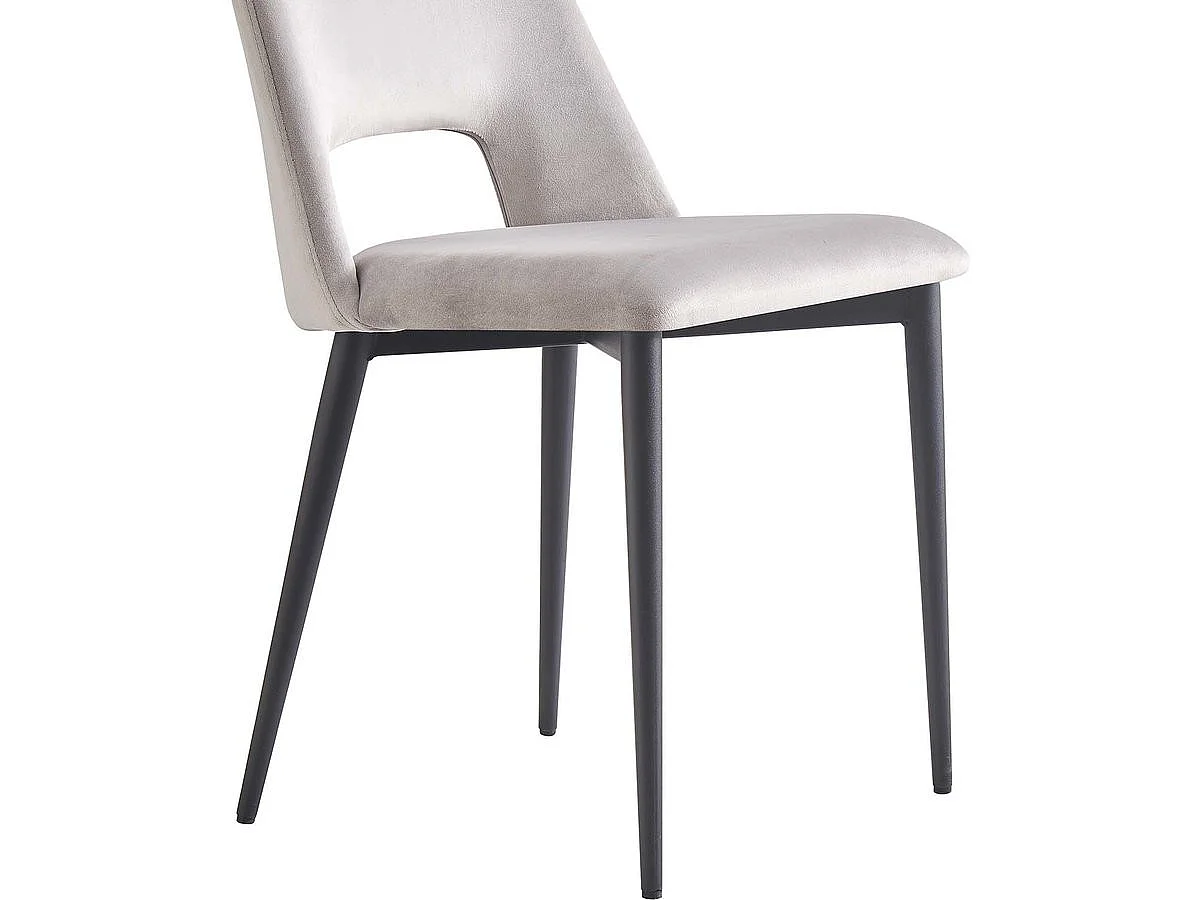 Set med 2 Sammetsstolar "Fedora" - Mörkblå Modern Design Bekväm Sits Trästruktur