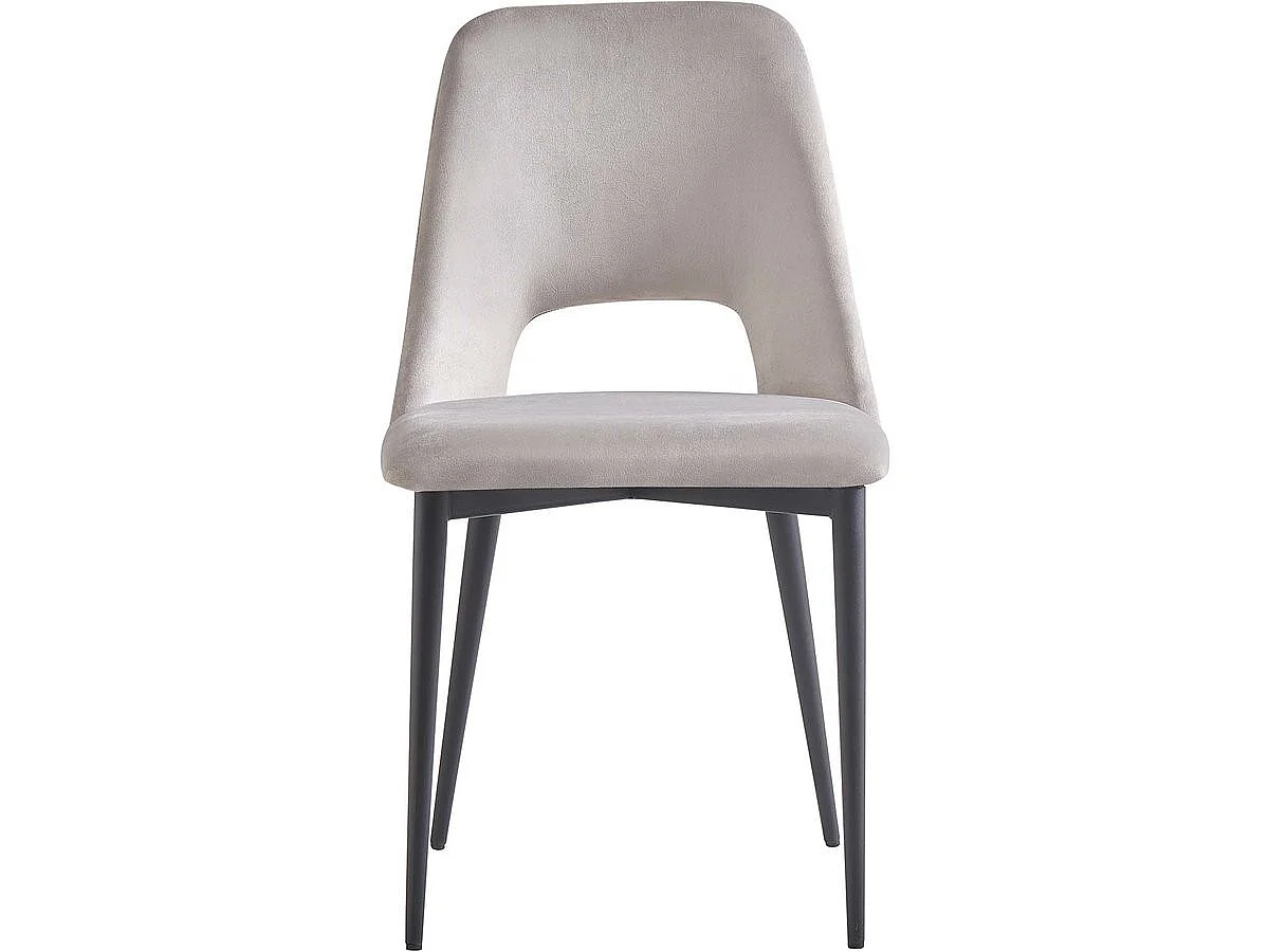 Set med 2 Sammetsstolar "Fedora" - Mörkblå Modern Design Bekväm Sits Trästruktur