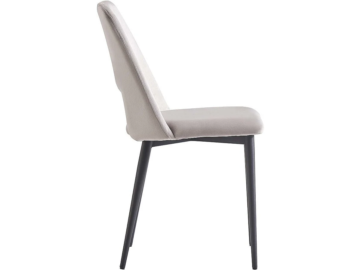 Set med 2 Sammetsstolar "Fedora" - Mörkblå Modern Design Bekväm Sits Trästruktur