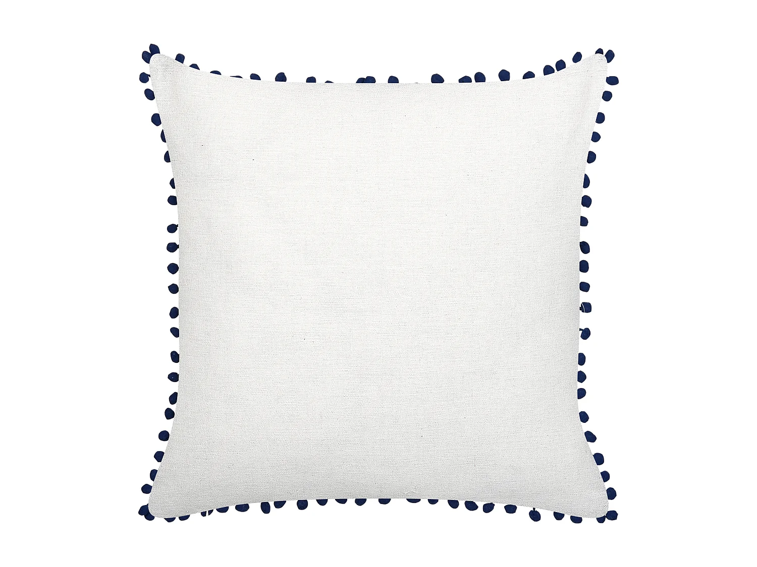 Set di 2 cuscini DANDELION 45 x 45 cm Blu scuro Trama di piante