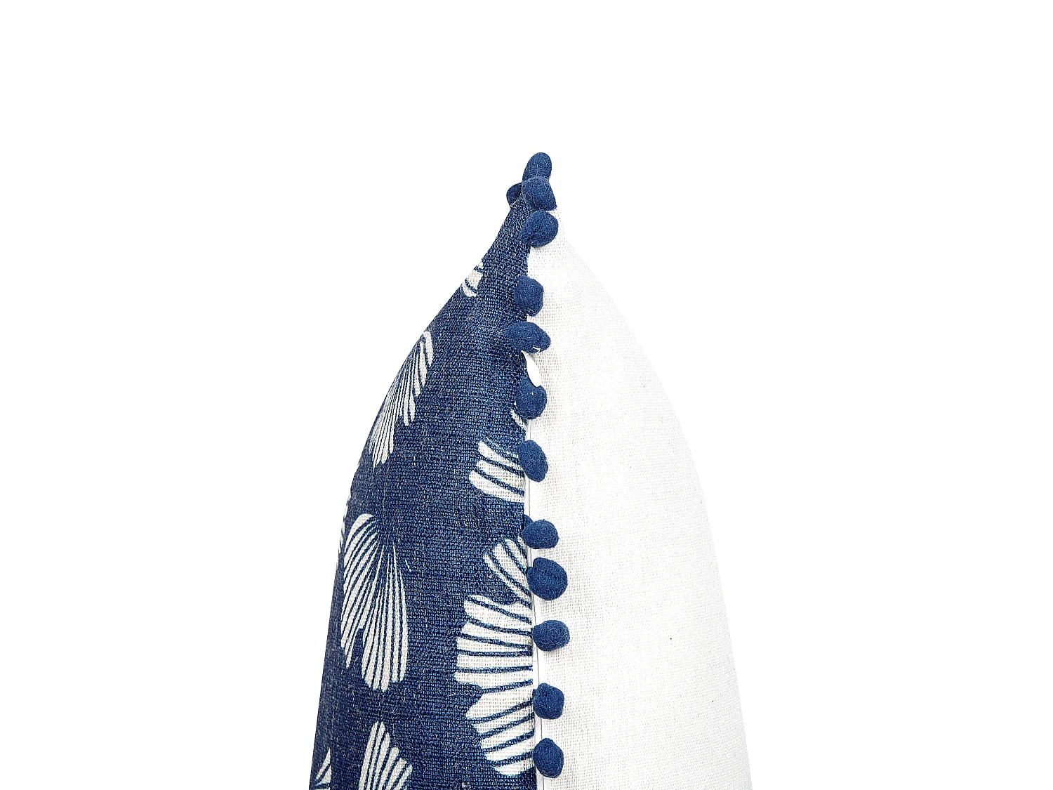 Lot de 2 coussins décoratifs DANDELION 45 x 45 cm Bleu foncé Motif de plante