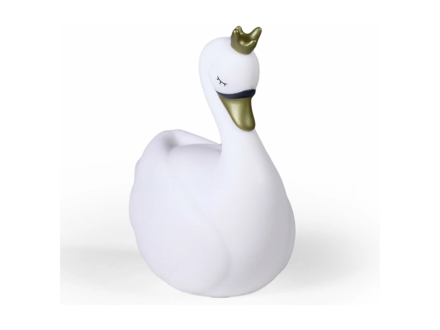 DAME BLANCHE - Veilleuse tactile en forme de cygne blanc