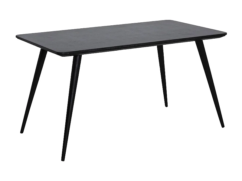 Table à manger avec plateau en granite noir Antonella