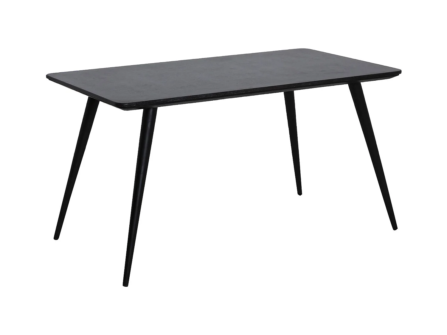 Table à manger avec plateau en granite noir Antonella