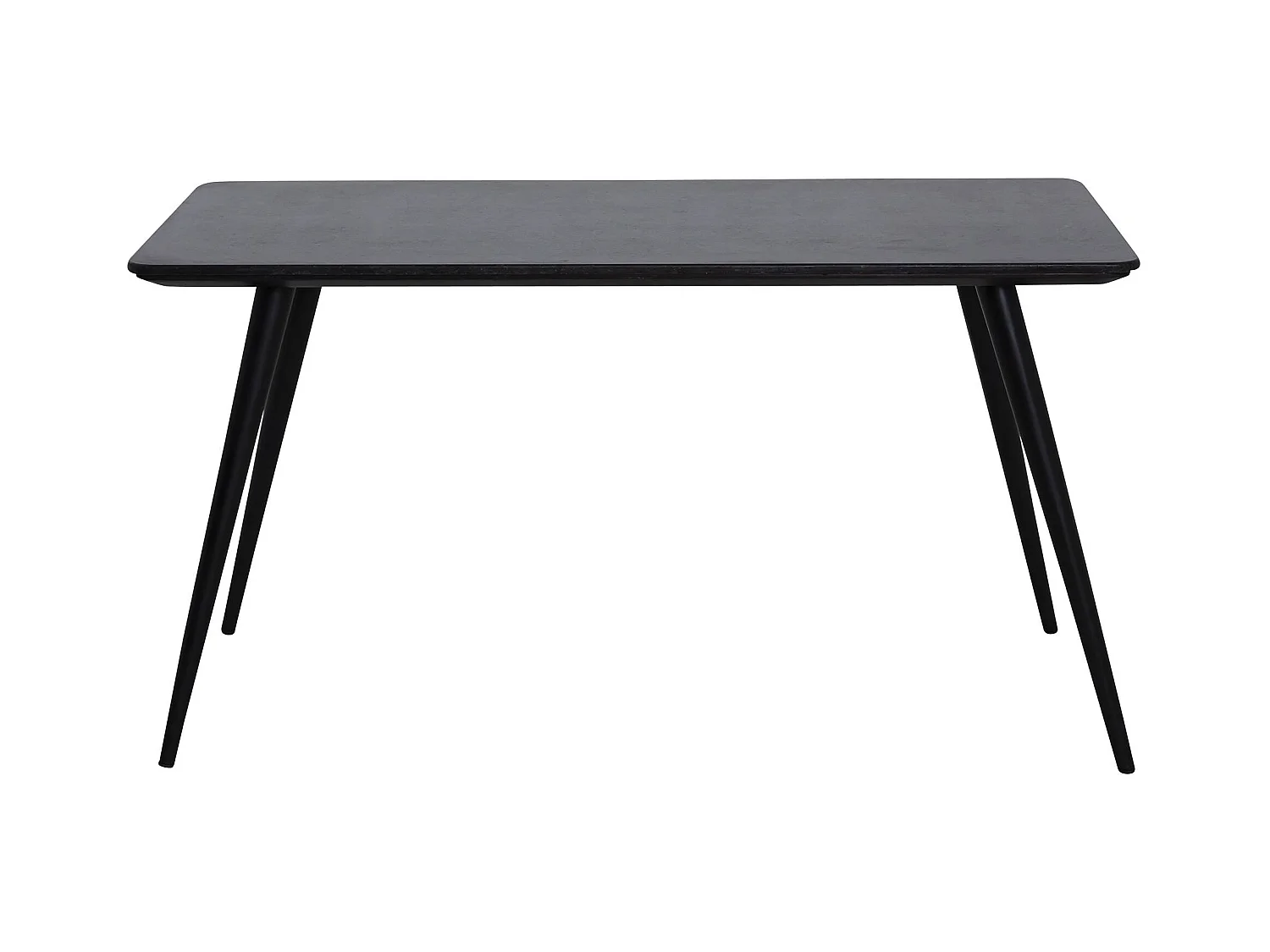 Table à manger avec plateau en granite noir Antonella