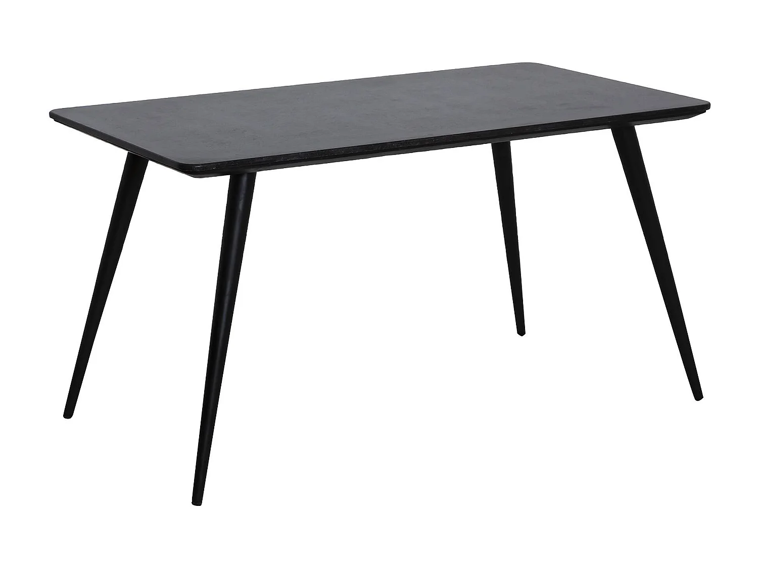 Table à manger avec plateau en granite noir Antonella