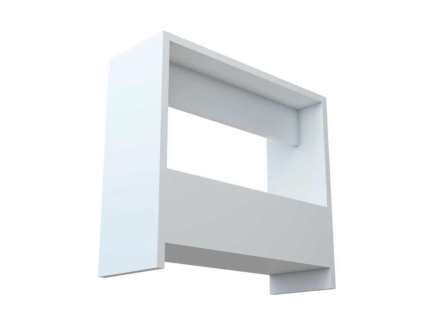 Table d'appoint rectangulaire Rødovre avec porte-revues 60 x 55 x 20 cm blanc [en.casa]