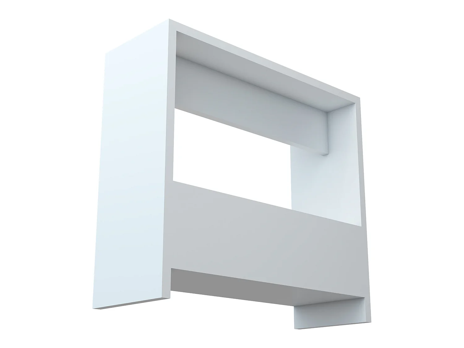 Table d'appoint rectangulaire Rødovre avec porte-revues 60 x 55 x 20 cm blanc [en.casa]