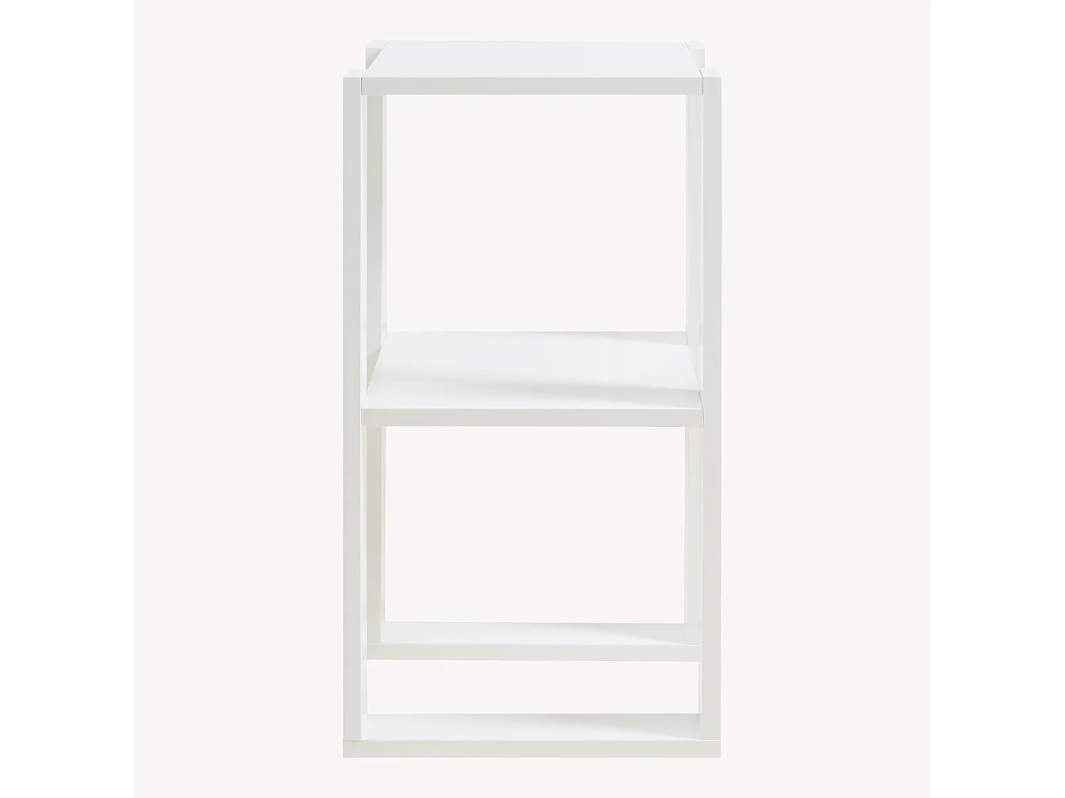 Table d'appoint carrée Thyholm avec surface de stockage 55 x 30 x 30 cm blanc [en.casa]