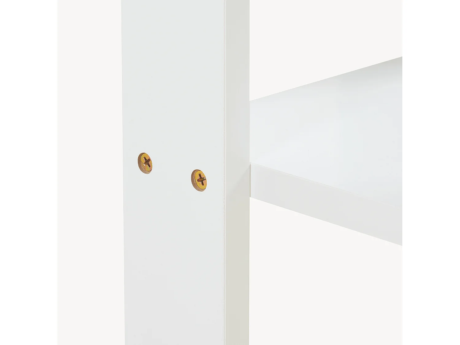 Table d'appoint carrée Thyholm avec surface de stockage 55 x 30 x 30 cm blanc [en.casa]