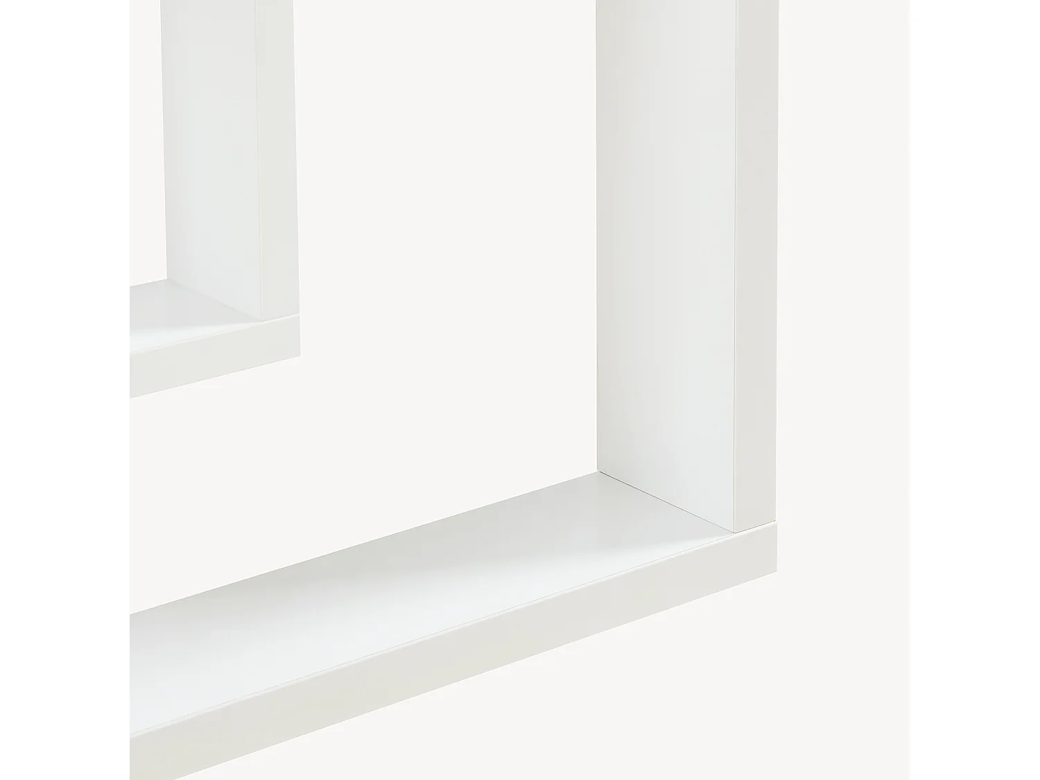 Table d'appoint carrée Thyholm avec surface de stockage 55 x 30 x 30 cm blanc [en.casa]