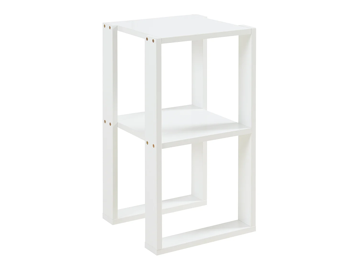 Table d'appoint carrée Thyholm avec surface de stockage 55 x 30 x 30 cm blanc [en.casa]