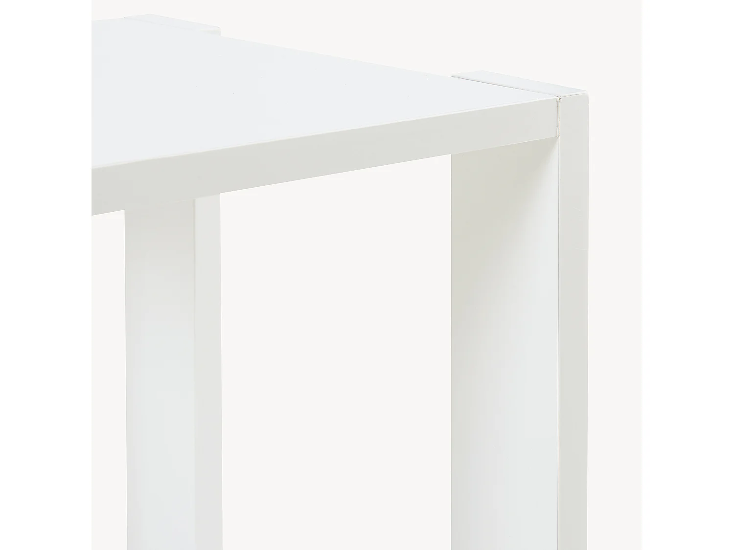 Table d'appoint carrée Thyholm avec surface de stockage 55 x 30 x 30 cm blanc [en.casa]