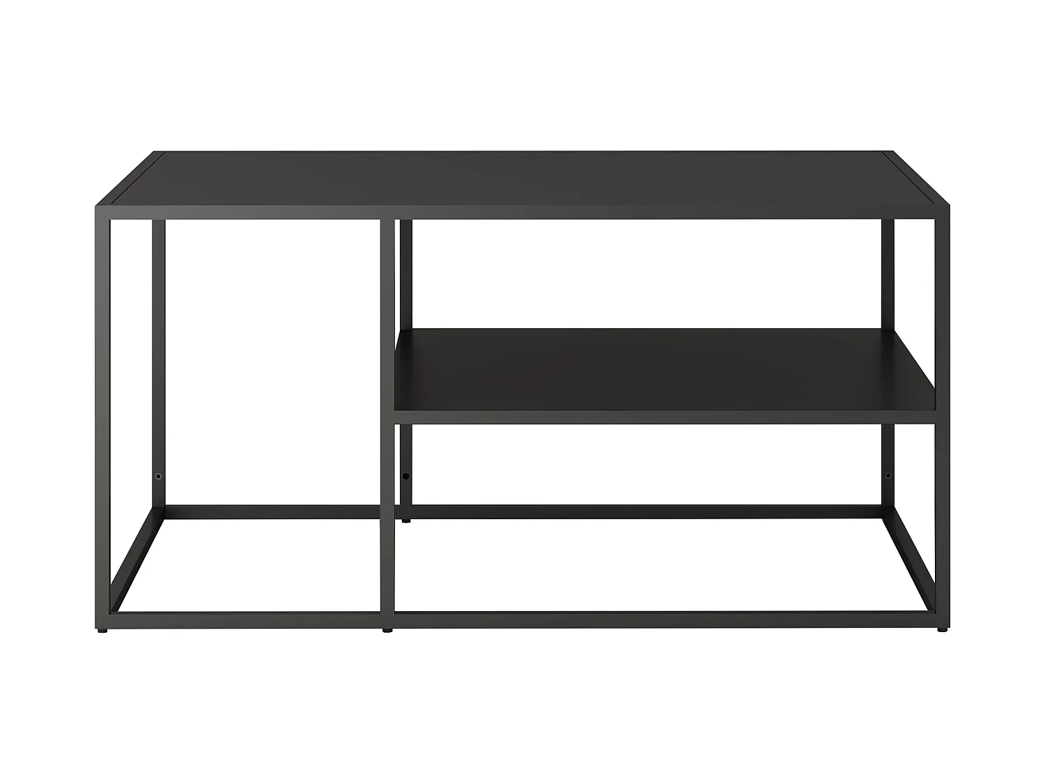 Table basse Solund du Salon Rectangulaire 45 x 90 x 60 cm Noir [en.casa]