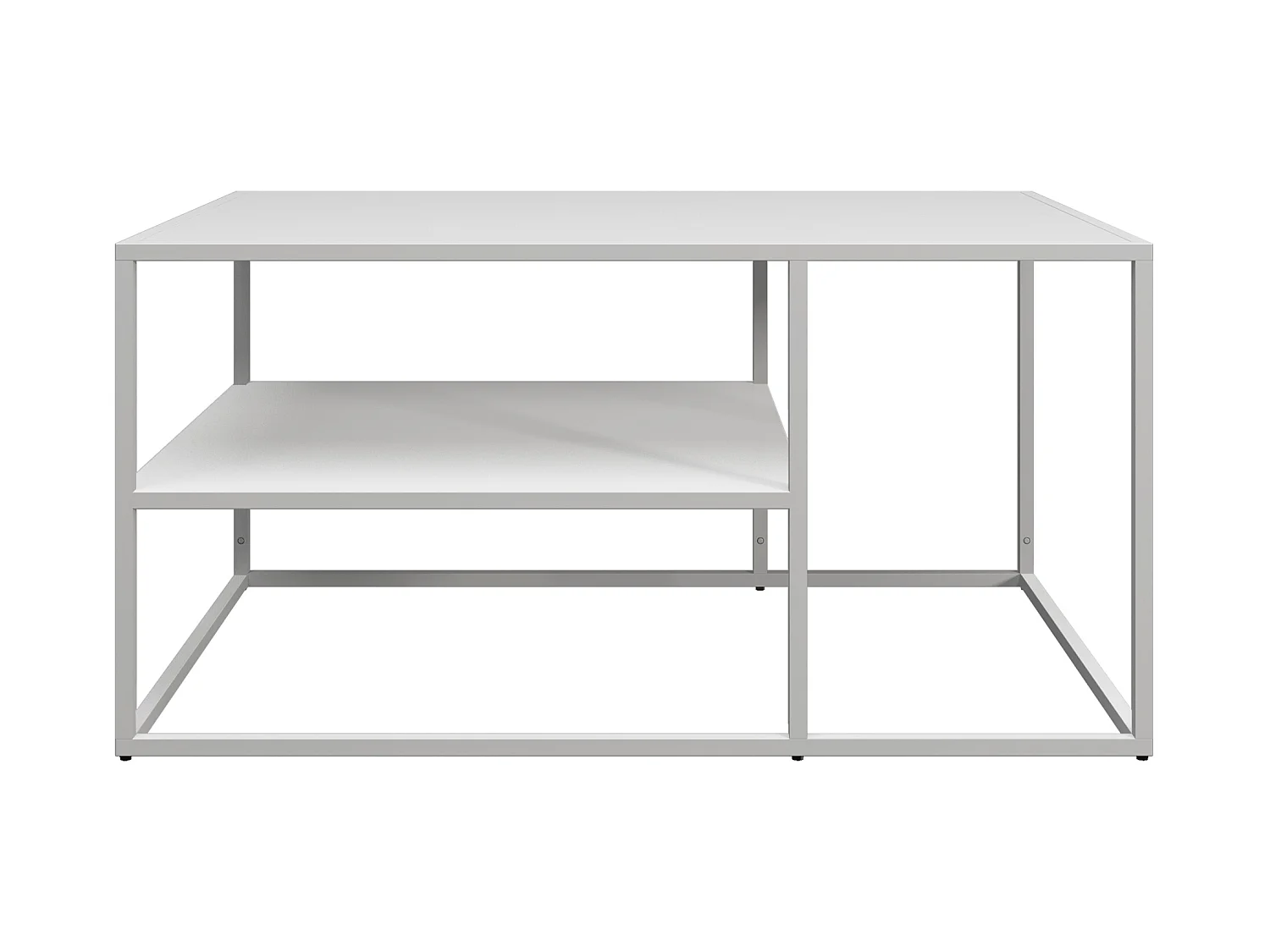 Table basse Solund du Salon Rectangulaire 45 x 90 x 60 cm Blanc [en.casa]