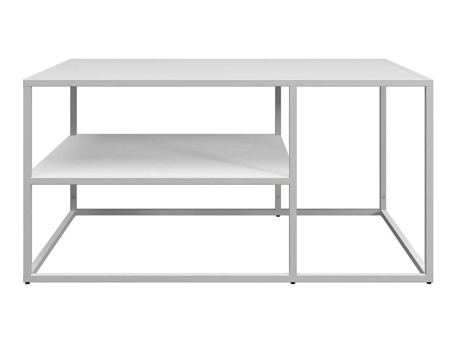 Table basse Solund du Salon Rectangulaire 45 x 90 x 60 cm Blanc [en.casa]