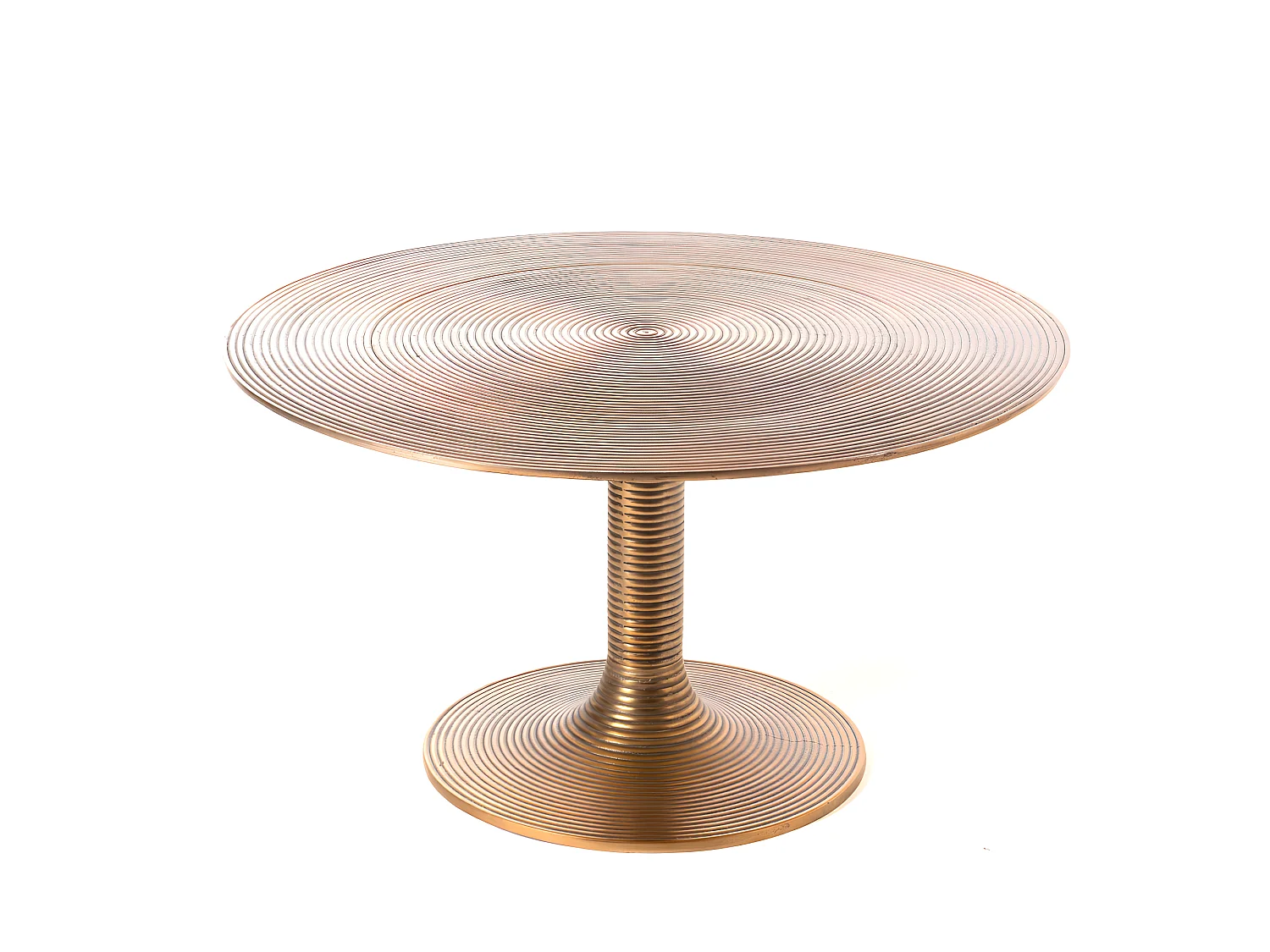 Table basse coupe golden