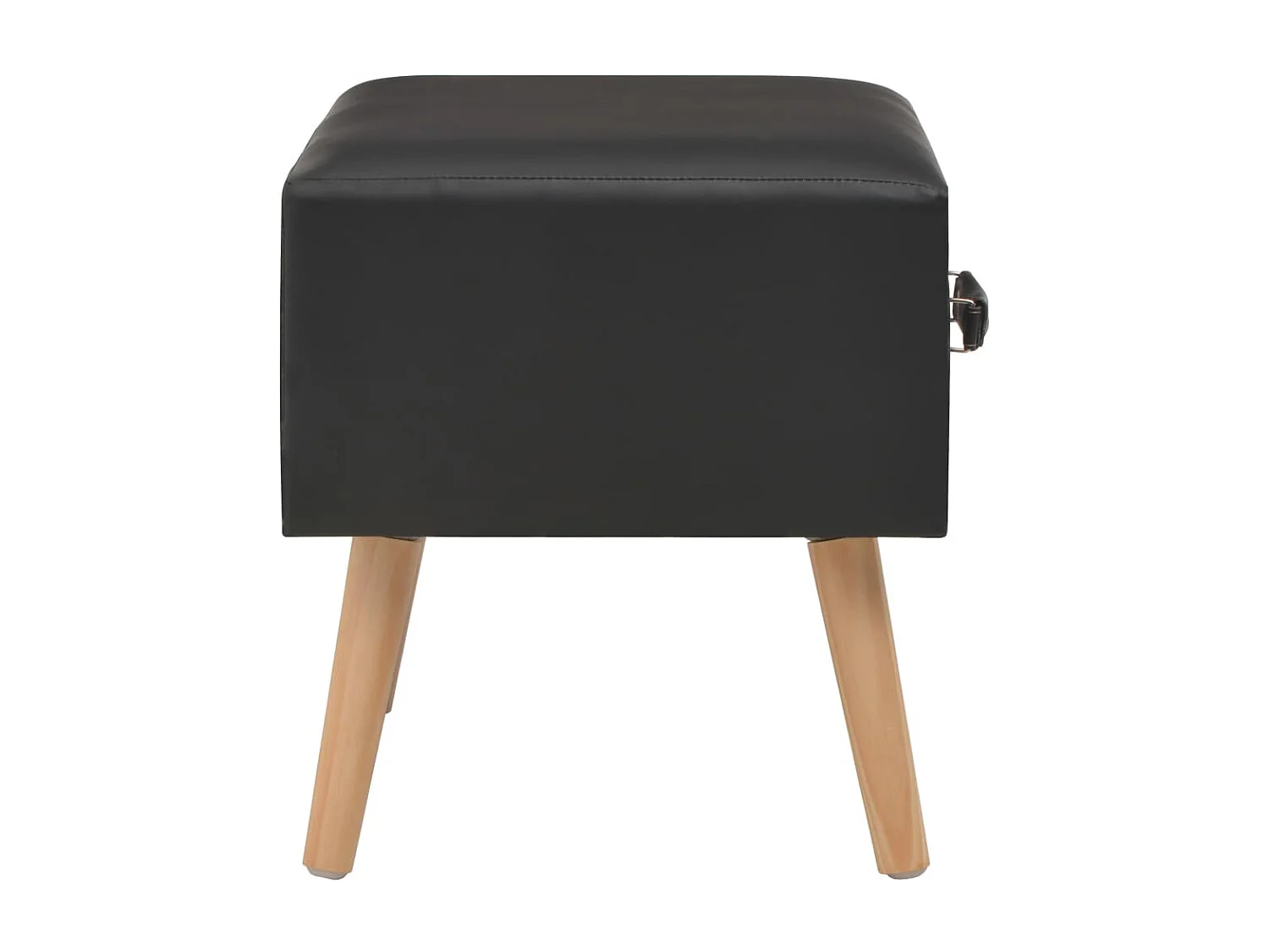 Table de nuit chevet noire 40 x 35 x 40 cm 1402103