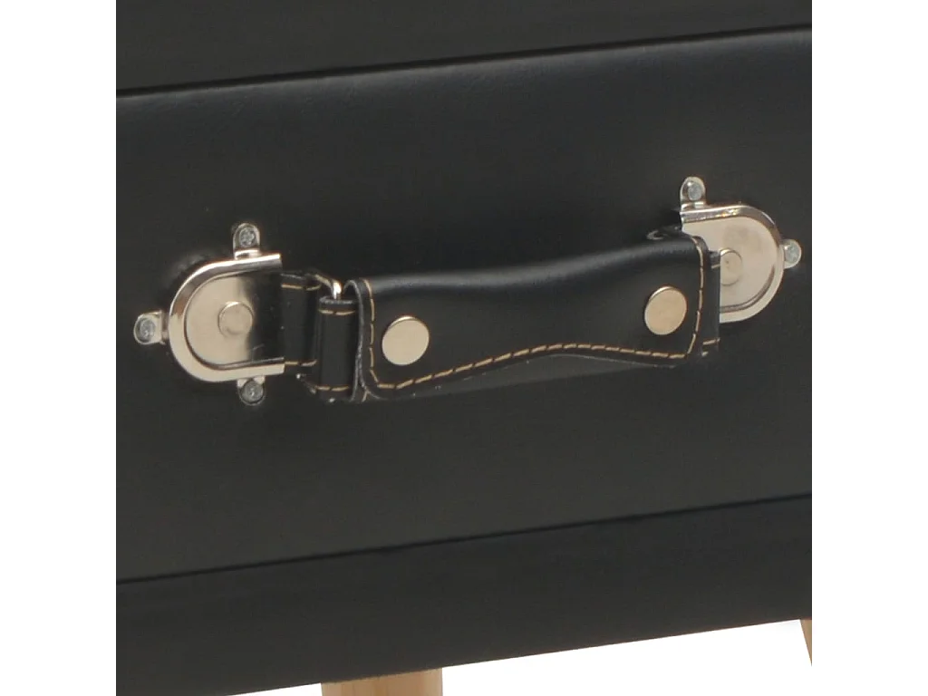 Comodino comodino cassettiera armadio mobili camera da letto 2 pz nero 40x35x40 cm sintetico 1402080